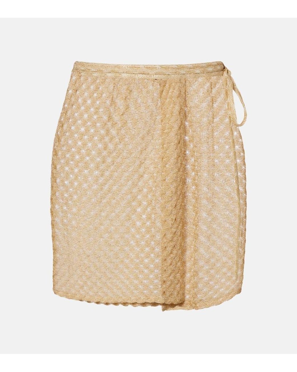 Missoni Natural Lame Wrap Skirt