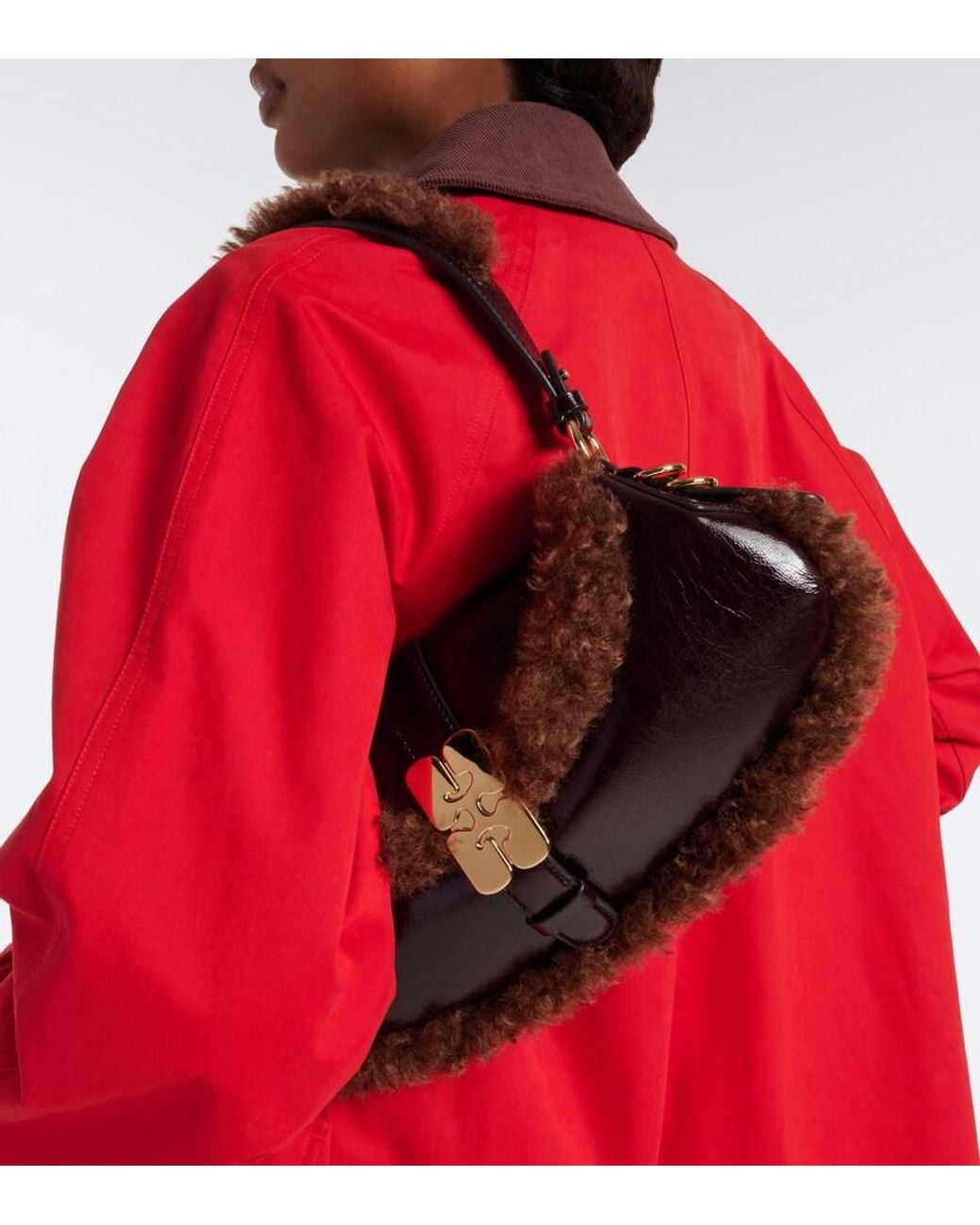 Ganni Brown B-Kat Shoulder Bag