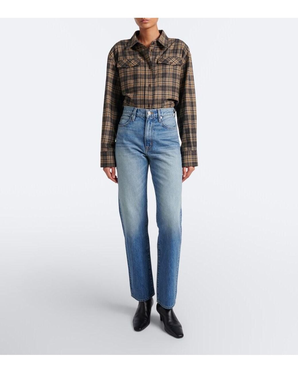 SLVRLAKE Denim Blue London Straight Jeans