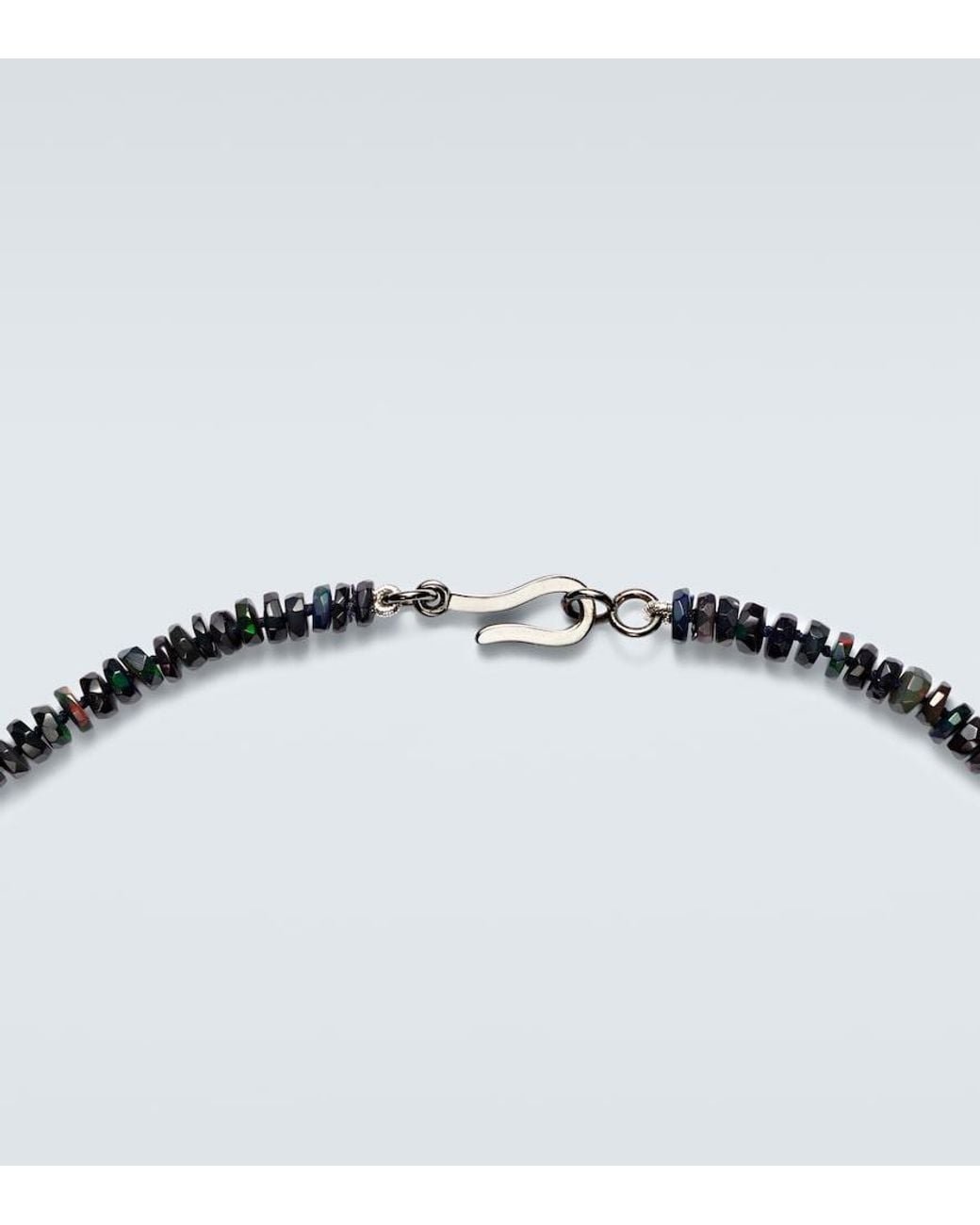 Ileana Makri Metallic 9Kt Beaded Necklace With Opals for men