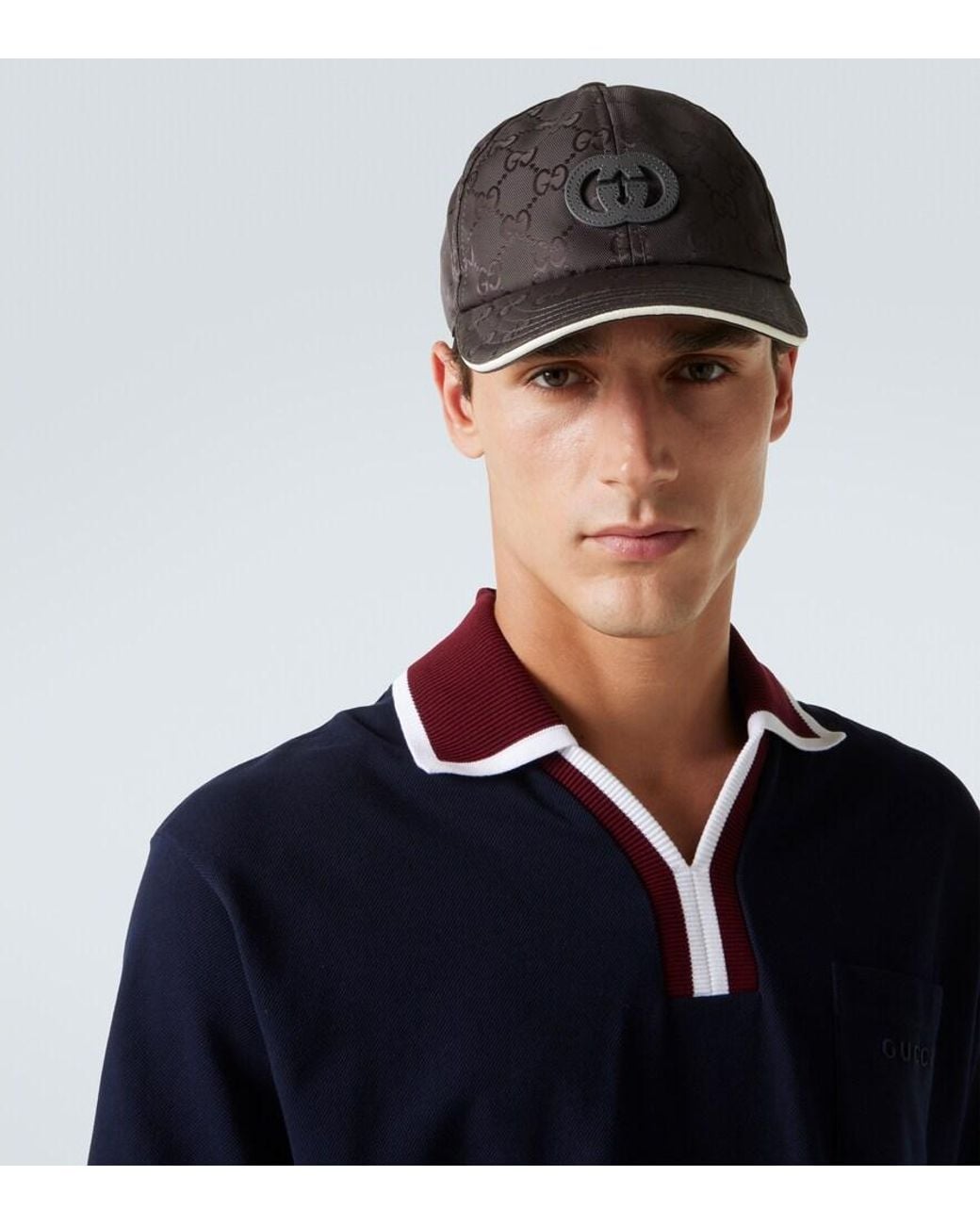 Gucci Baseballcap Interlocking G in Brown für Herren