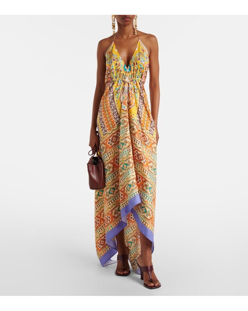 Abito Midi di Etro in Metallic
