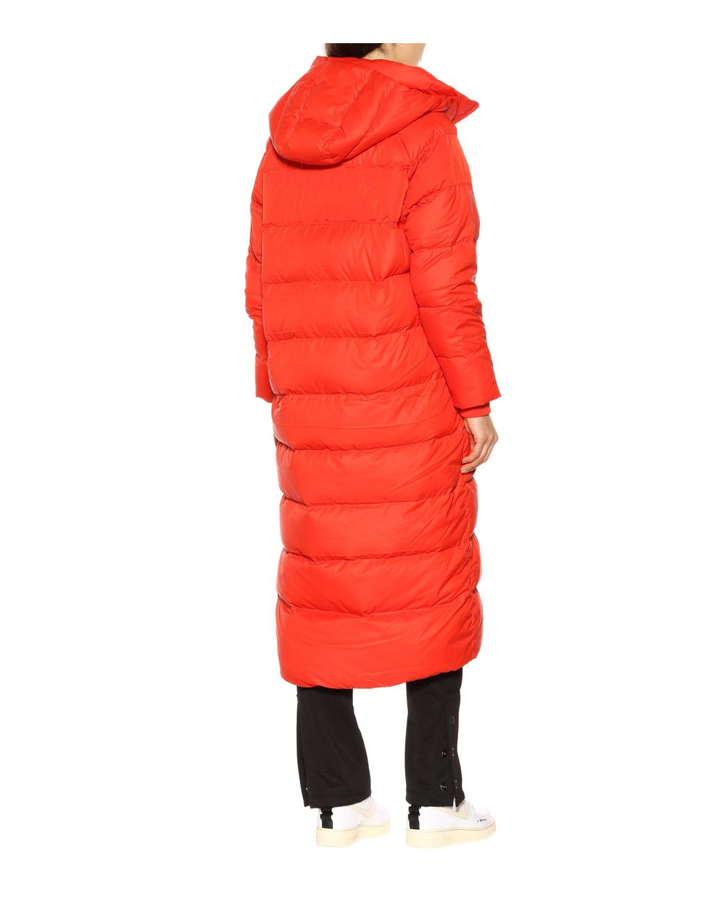 Nike Down-filled Puffer Coat in Red | Lyst