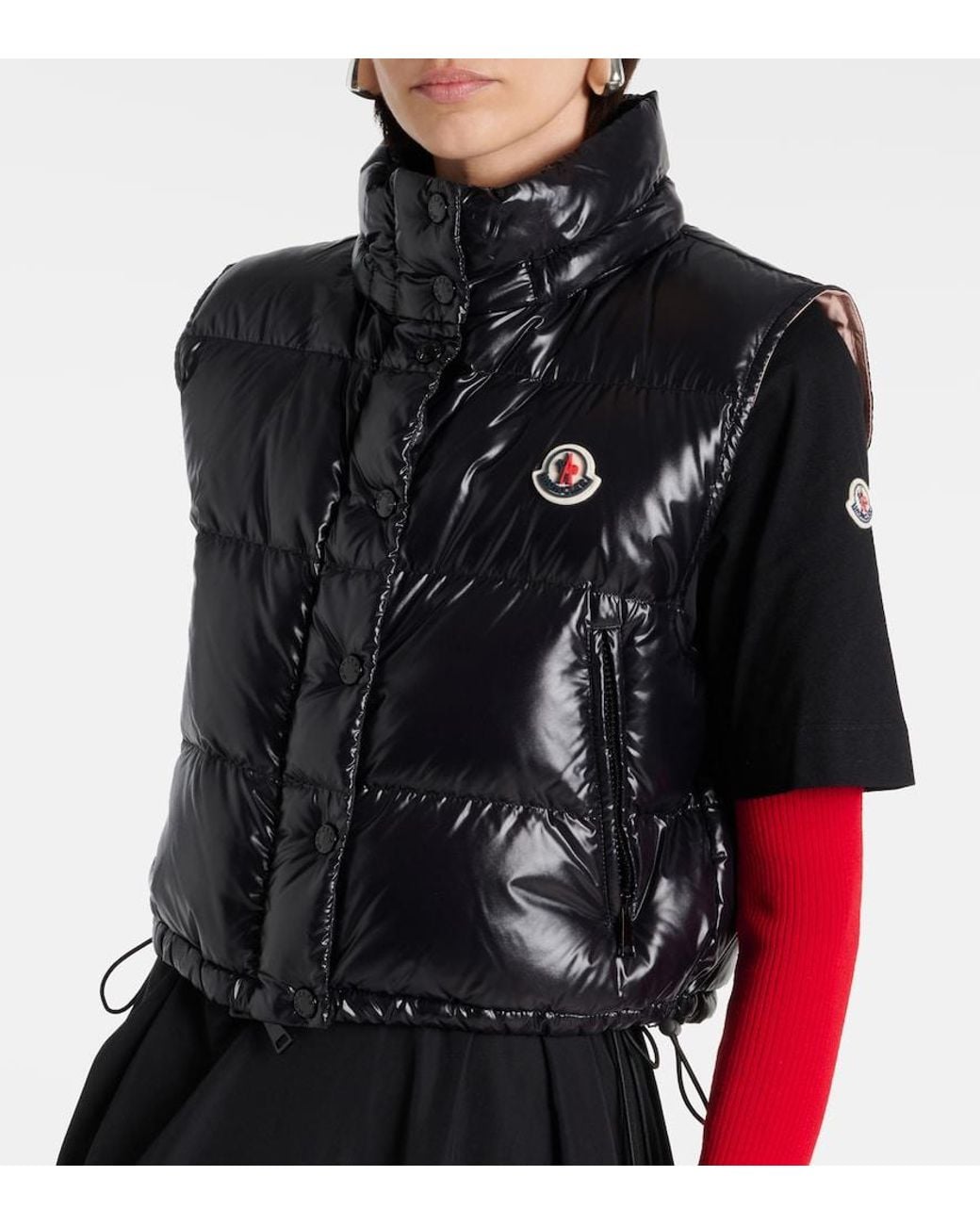 Moncler Black Quilted Down Vest