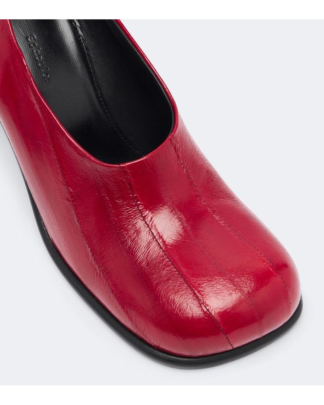 Proenza Schouler Red Esme Eel Leather Pumps
