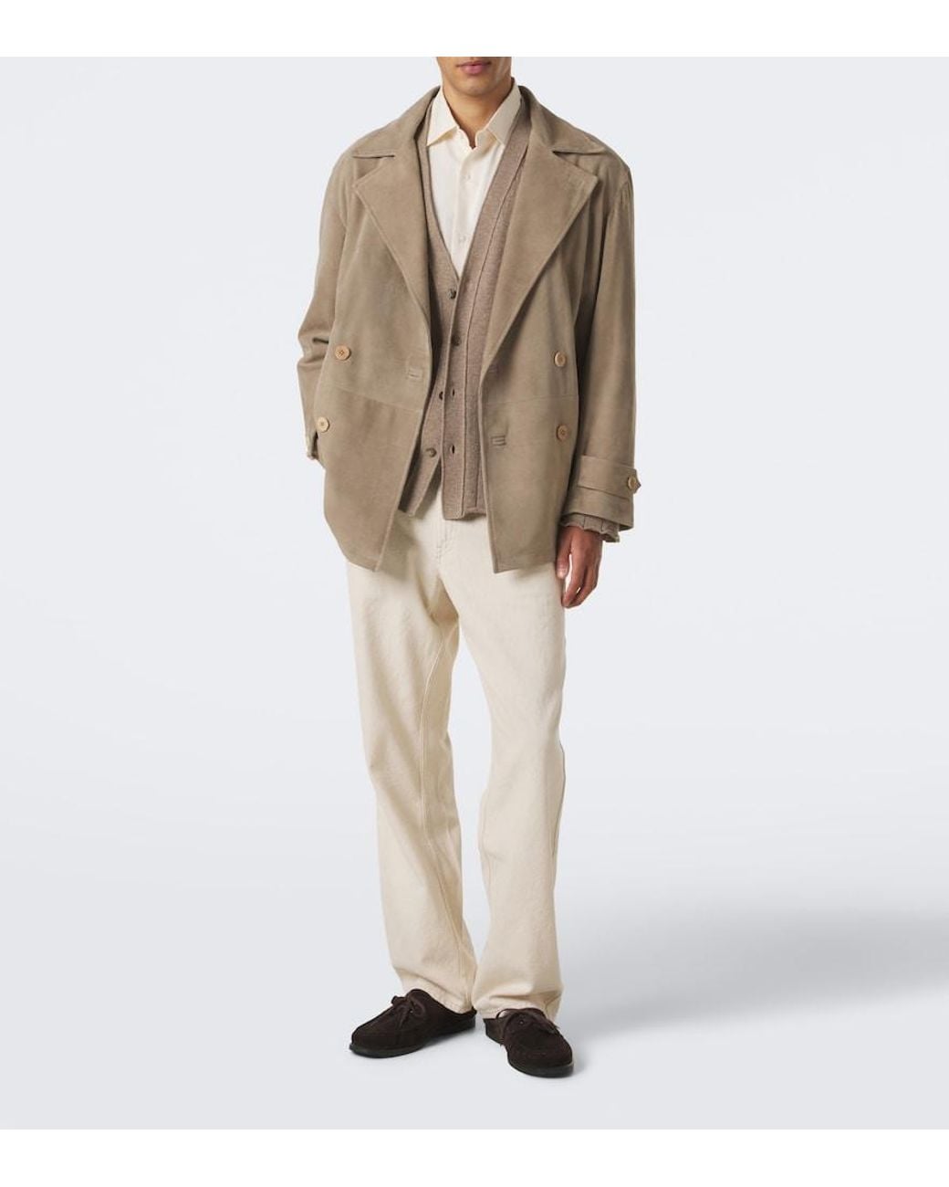 STÒFFA Brown Cashmere Cardigan for men