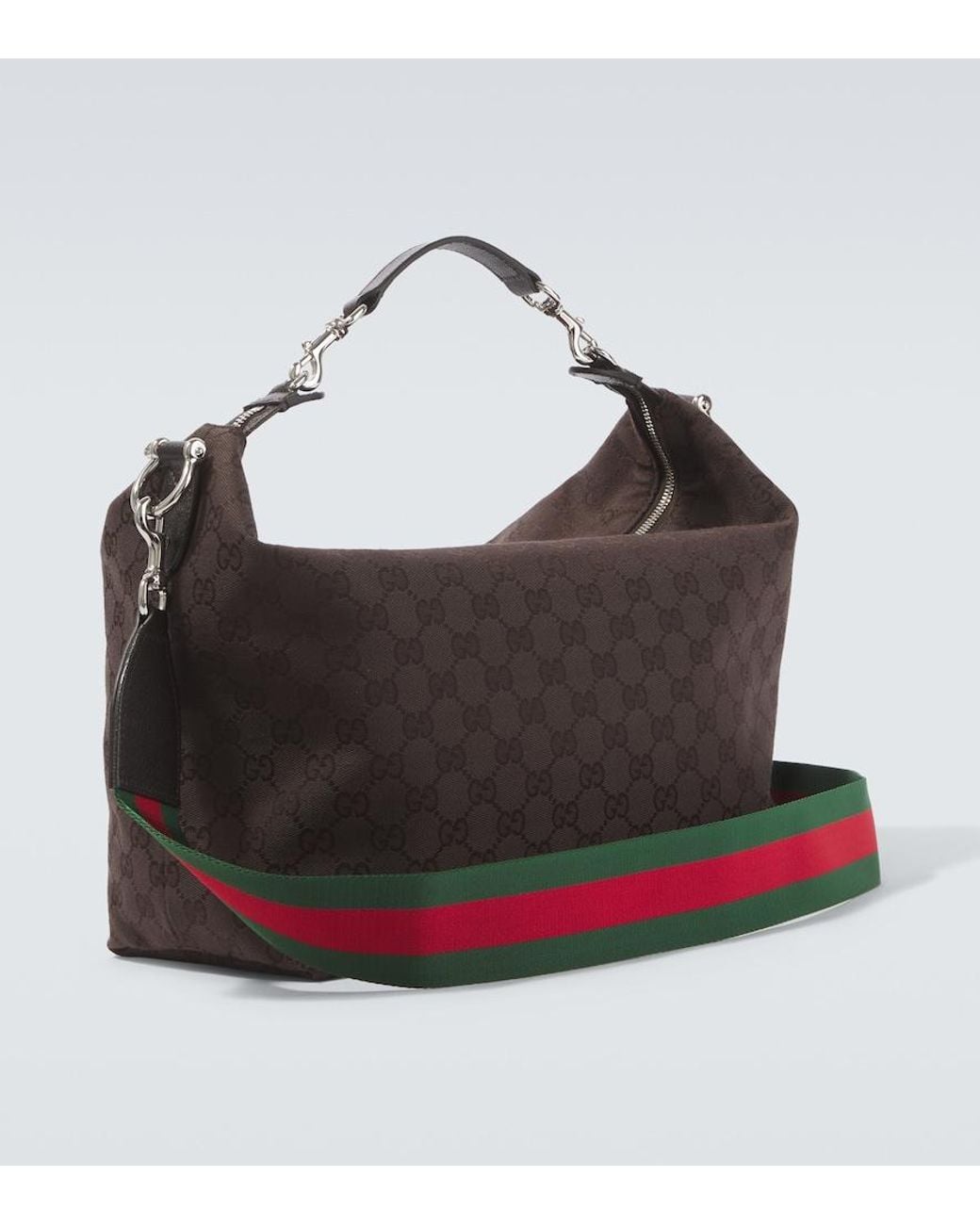Gucci White Brera Medium Gg Canvas Crossbody Bag for men