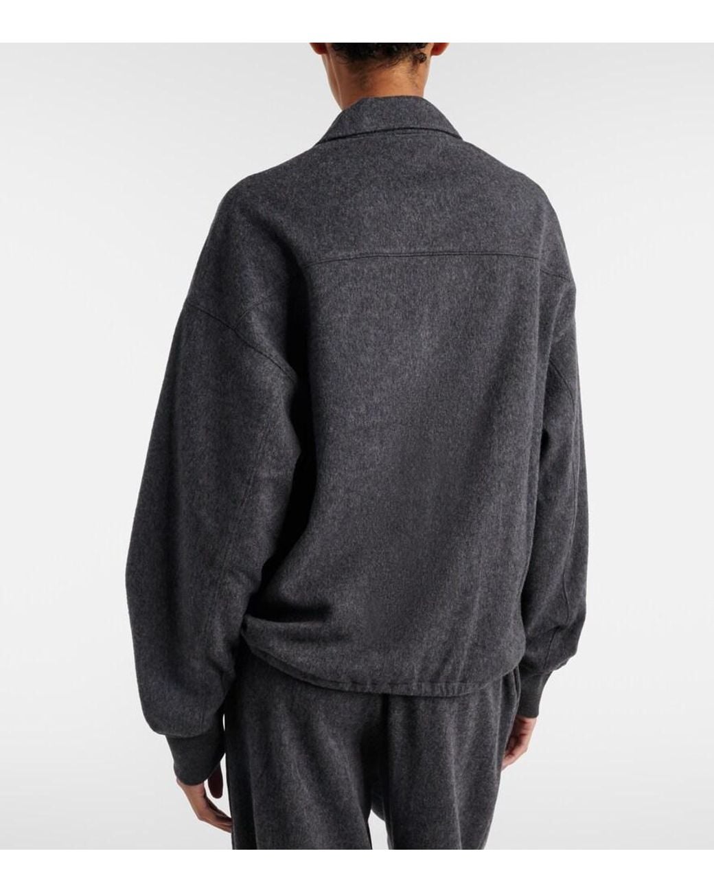 Prada Black Wool And Cashmere Blouson Jacket