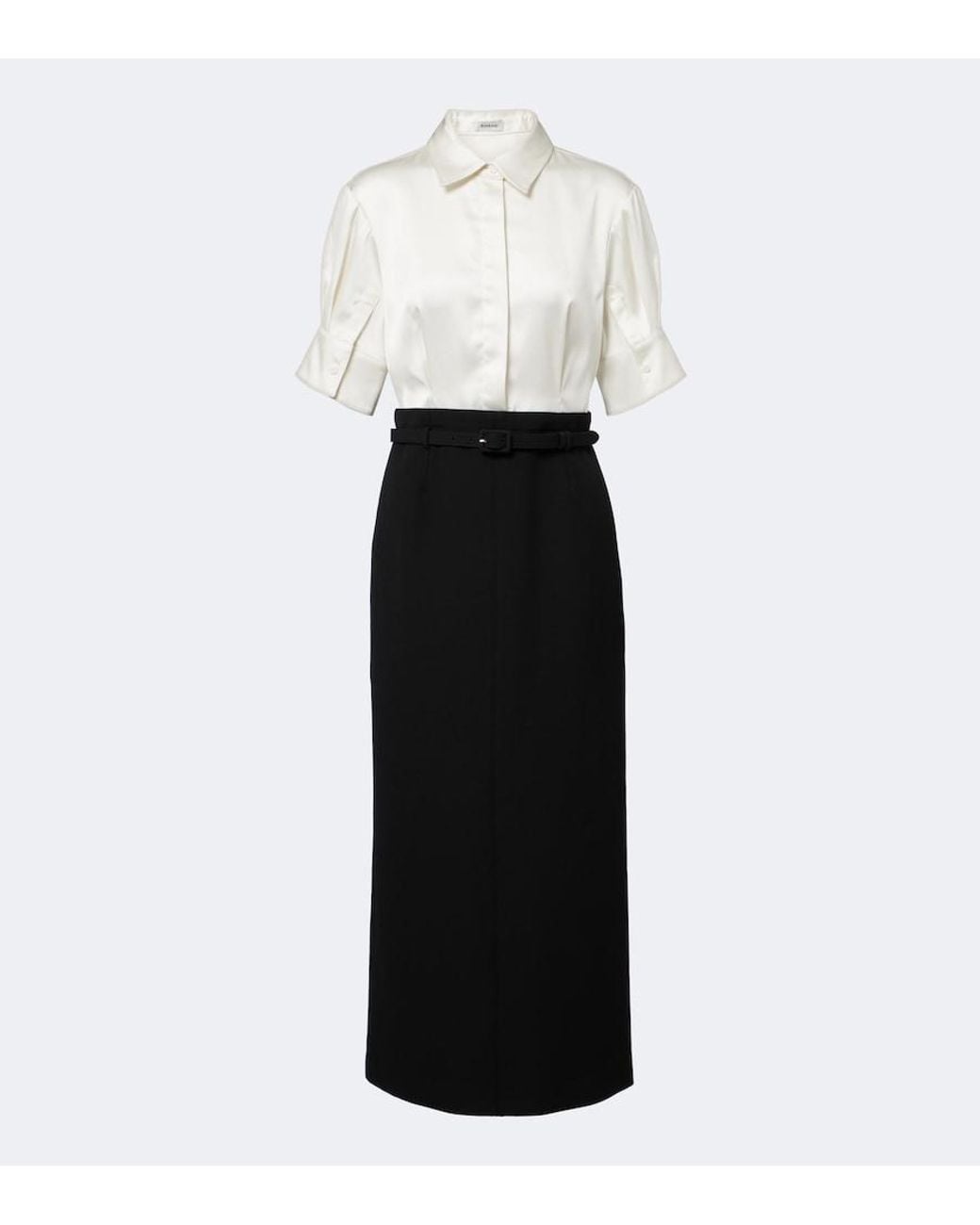 Jonathan Simkhai White Alvera Twill Midi Dress