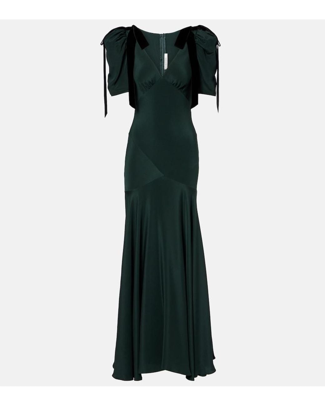 Rodarte Black Bow-Detail Silk Cocktail Dress