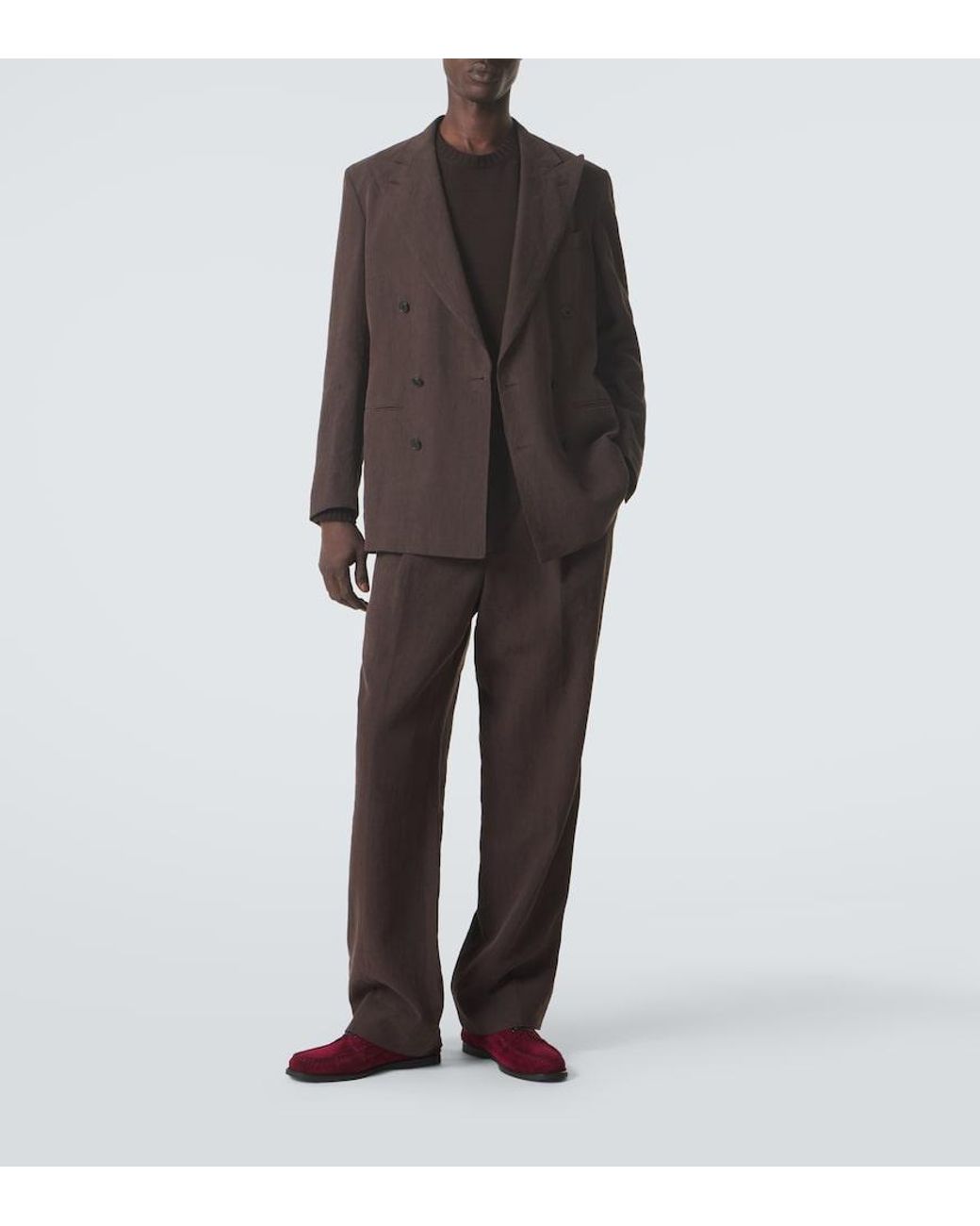 Saman Amel Segelschuhe City Moc Aus Veloursleder in Red für Herren