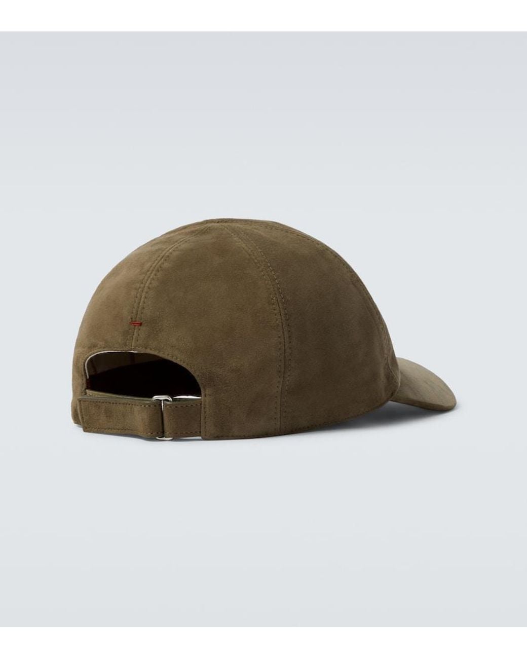 Loro Piana Bestickte Baseballcap Aus Veloursleder in Green für Herren