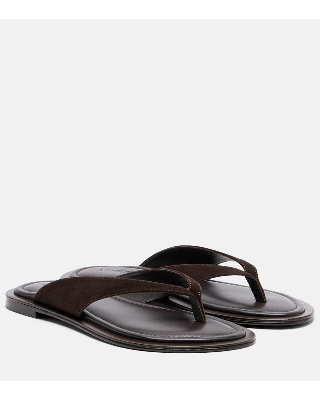 A.Emery Brown Viola Suede Thong Sandals