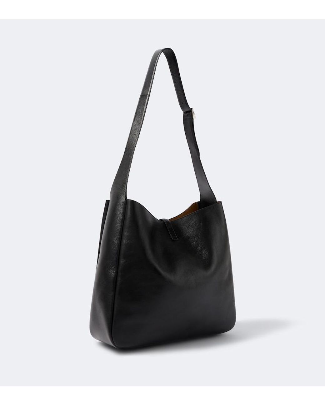 Saint Laurent Black Le 5 A 7 Maxi Leather Shoulder Bag for men