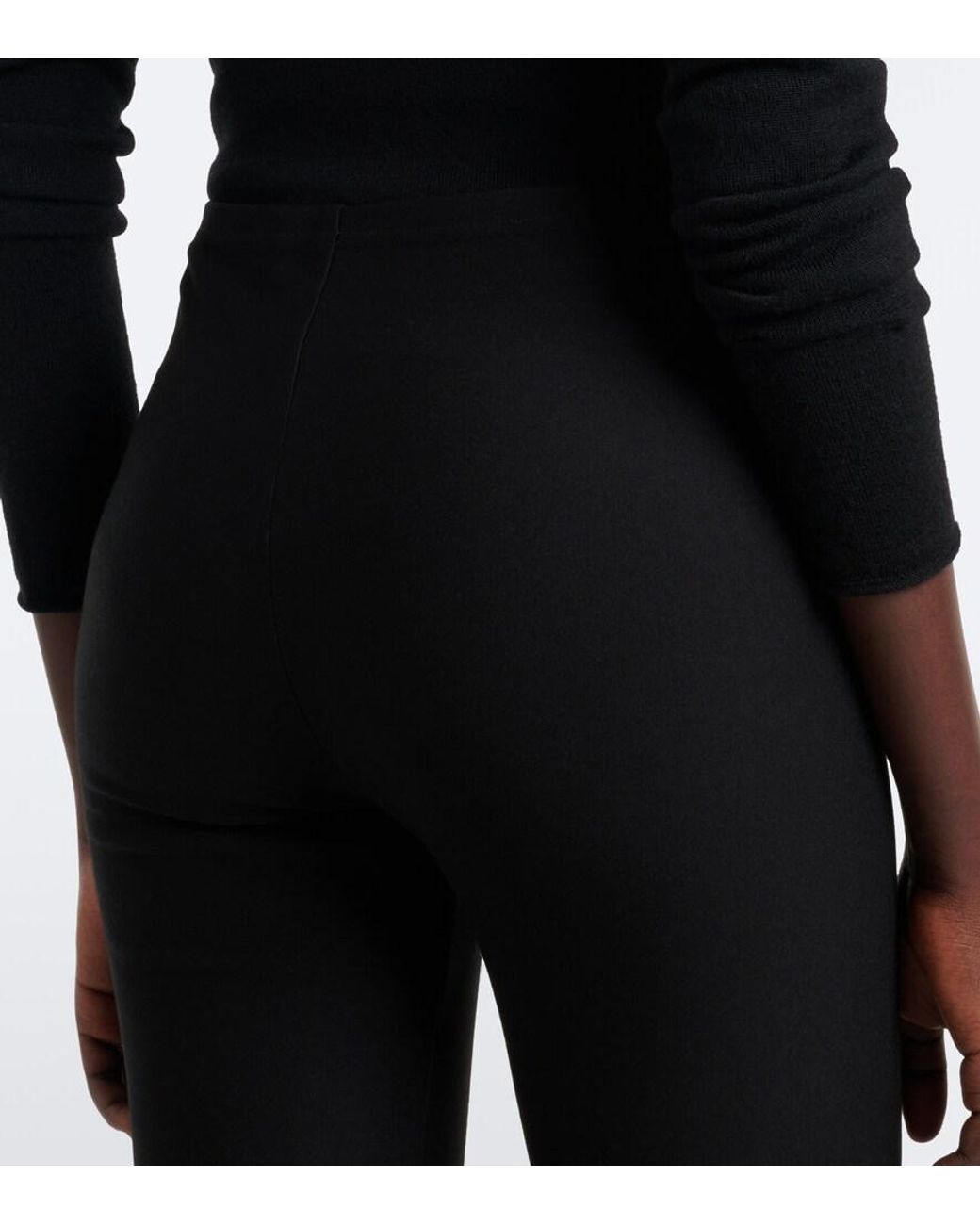 The Row Black Gael Skinny Pants