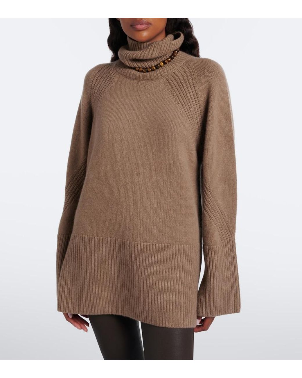 Joseph Brown Loftus Oversized Cashmere Turtleneck Jumper