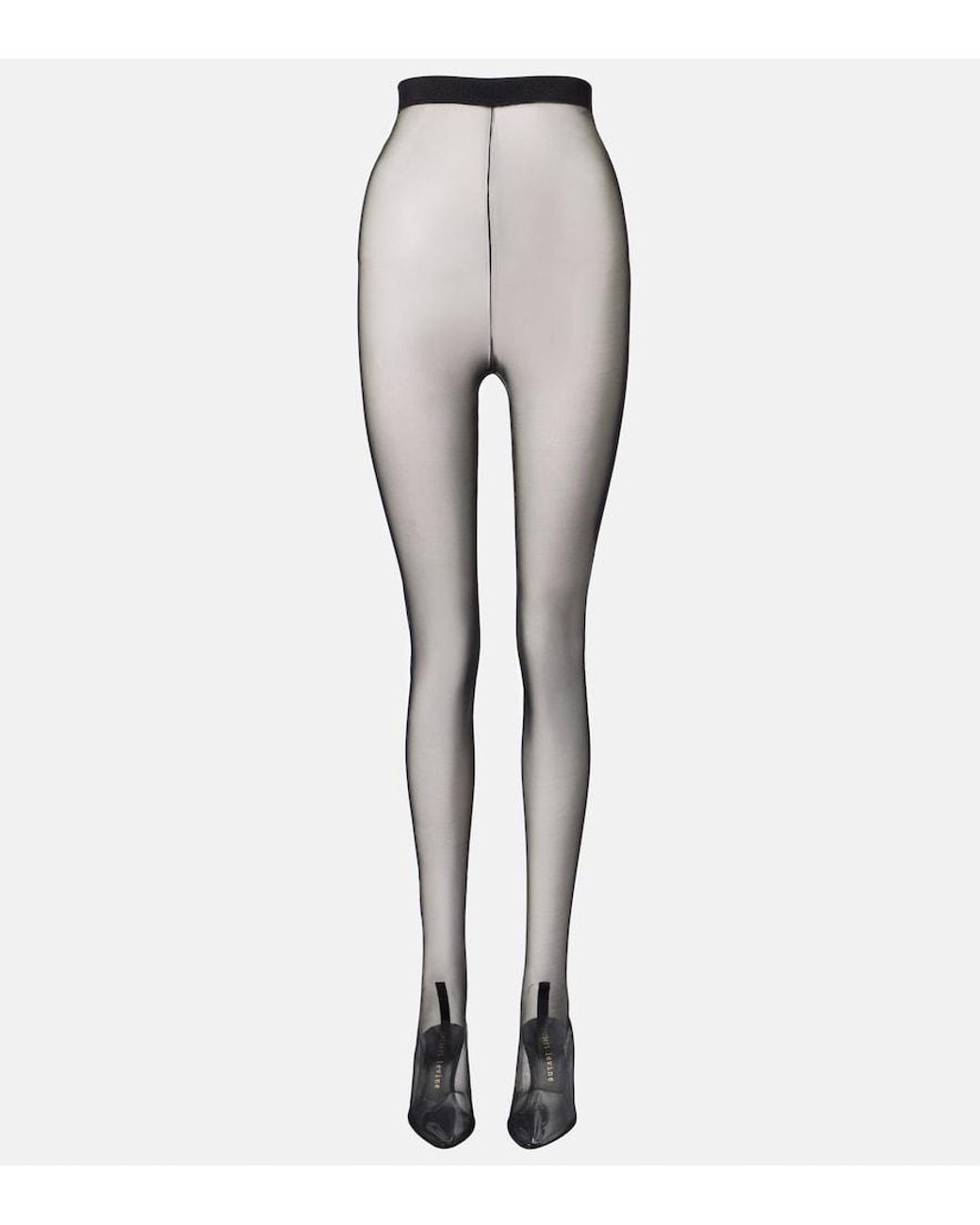 Herbert Levine Gray Sheer Perfection Mesh Over-The-Knee Boots