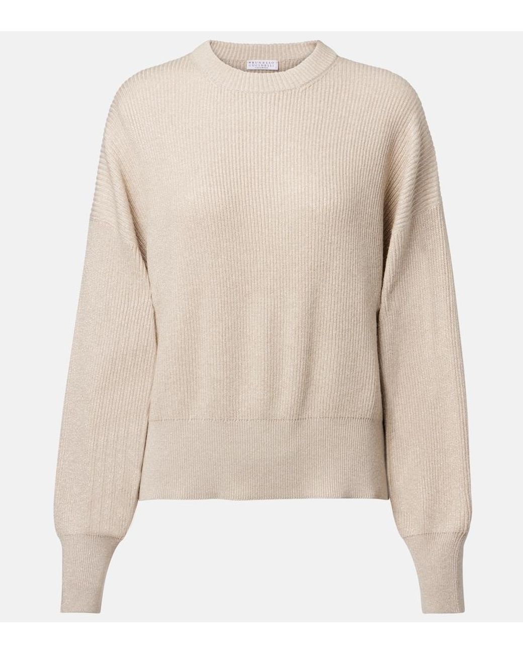 Pullover di Brunello Cucinelli in Natural