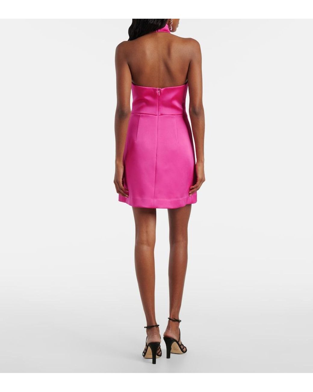 Rebecca Vallance Pink Saskia Cutout Minidress