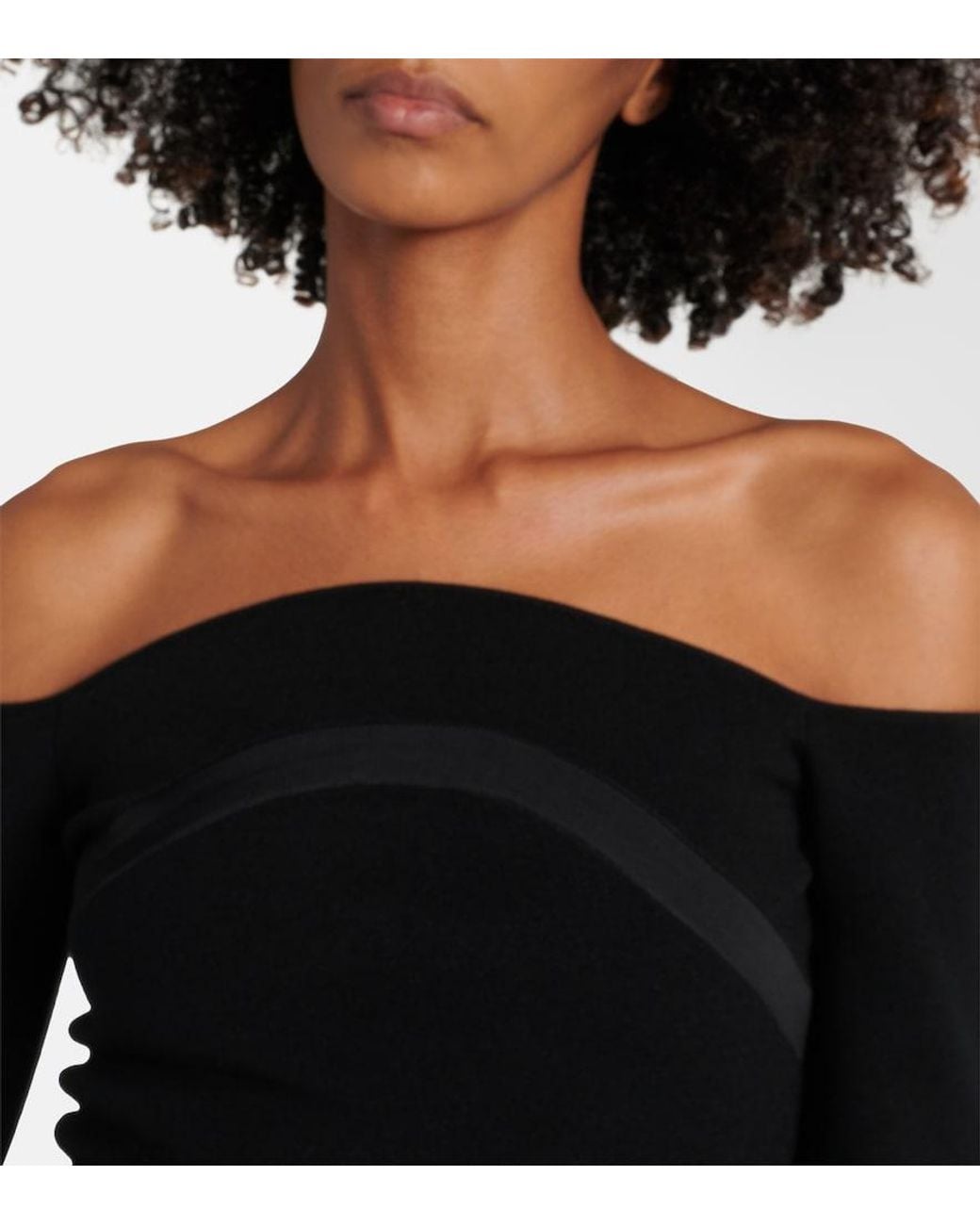 Nina Ricci Black Wool-Blend Top