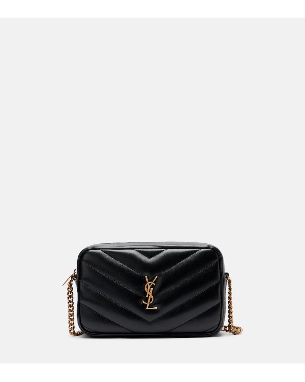 Saint Laurent Black Loulou Quilted Leather Camera Bag