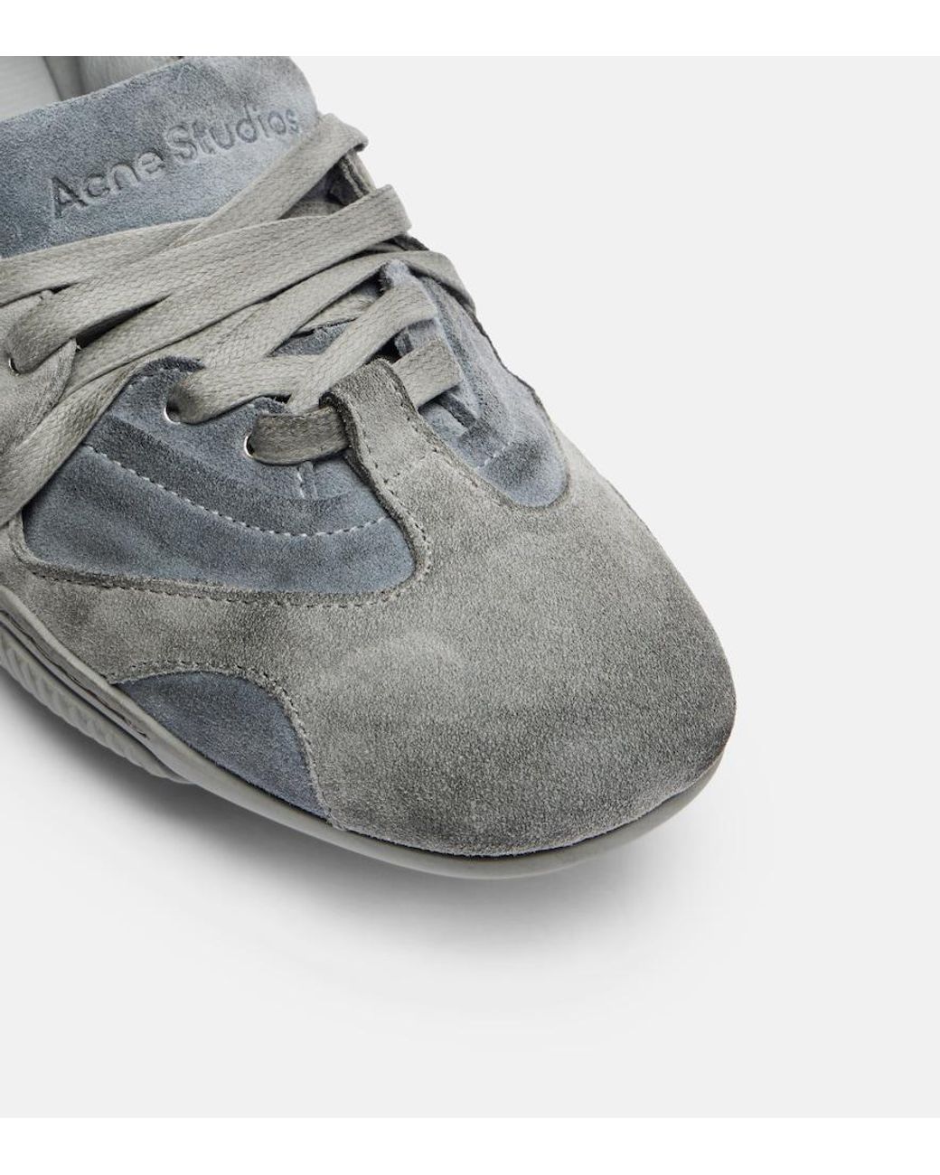 Acne Gray Suede Sneakers