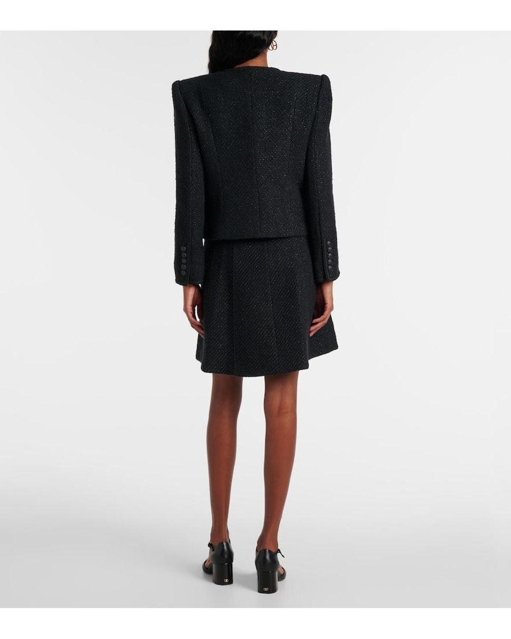 Veronica Beard Black Lars Cotton-Blend Jacket