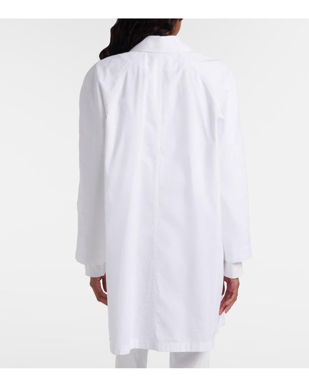 The Row White Hawkins Cotton Coat