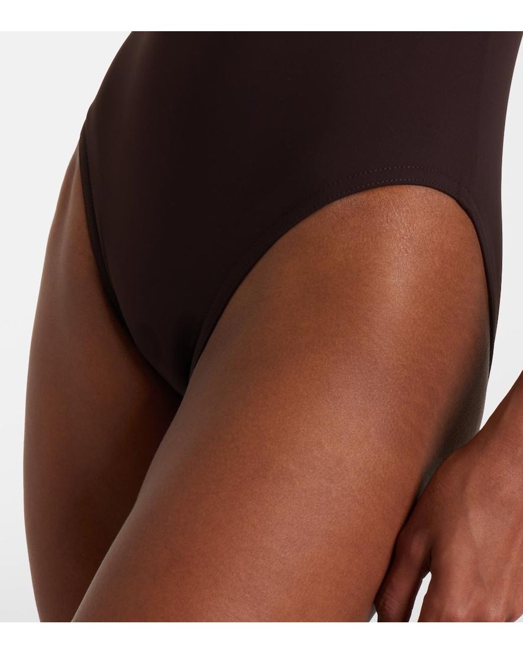 Karla Colletto Brown Juni Swimsuit