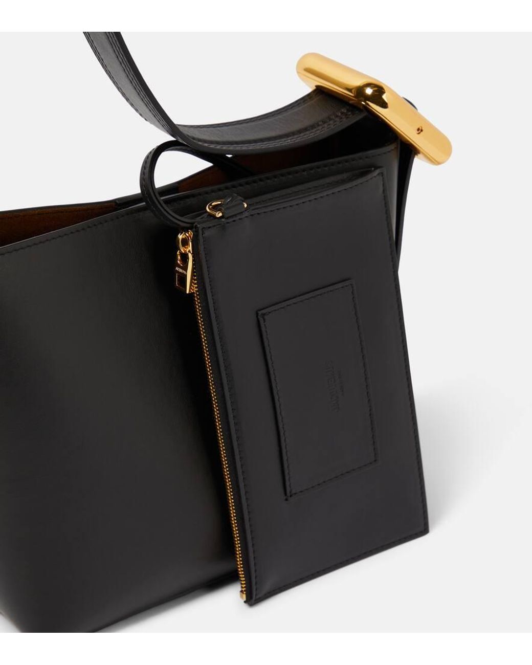 Jacquemus Le Petit Regalo Leather Tote Bag in Black | Lyst