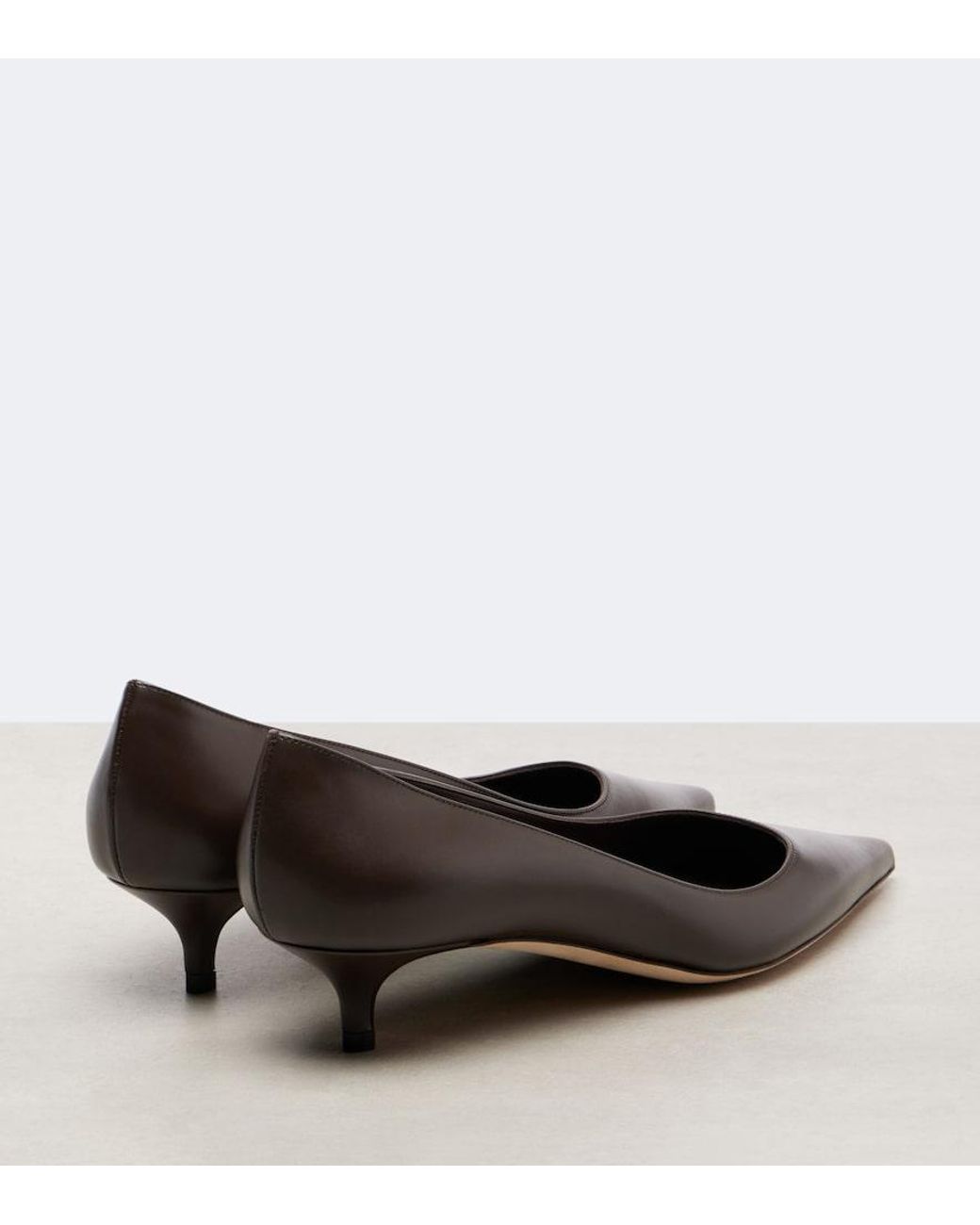 Jimmy Choo Brown Amelia 35 Leather Pumps
