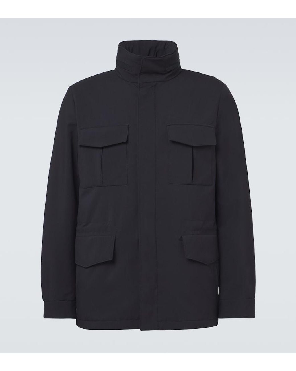 Agnona Blue Technical Field Jacket for men