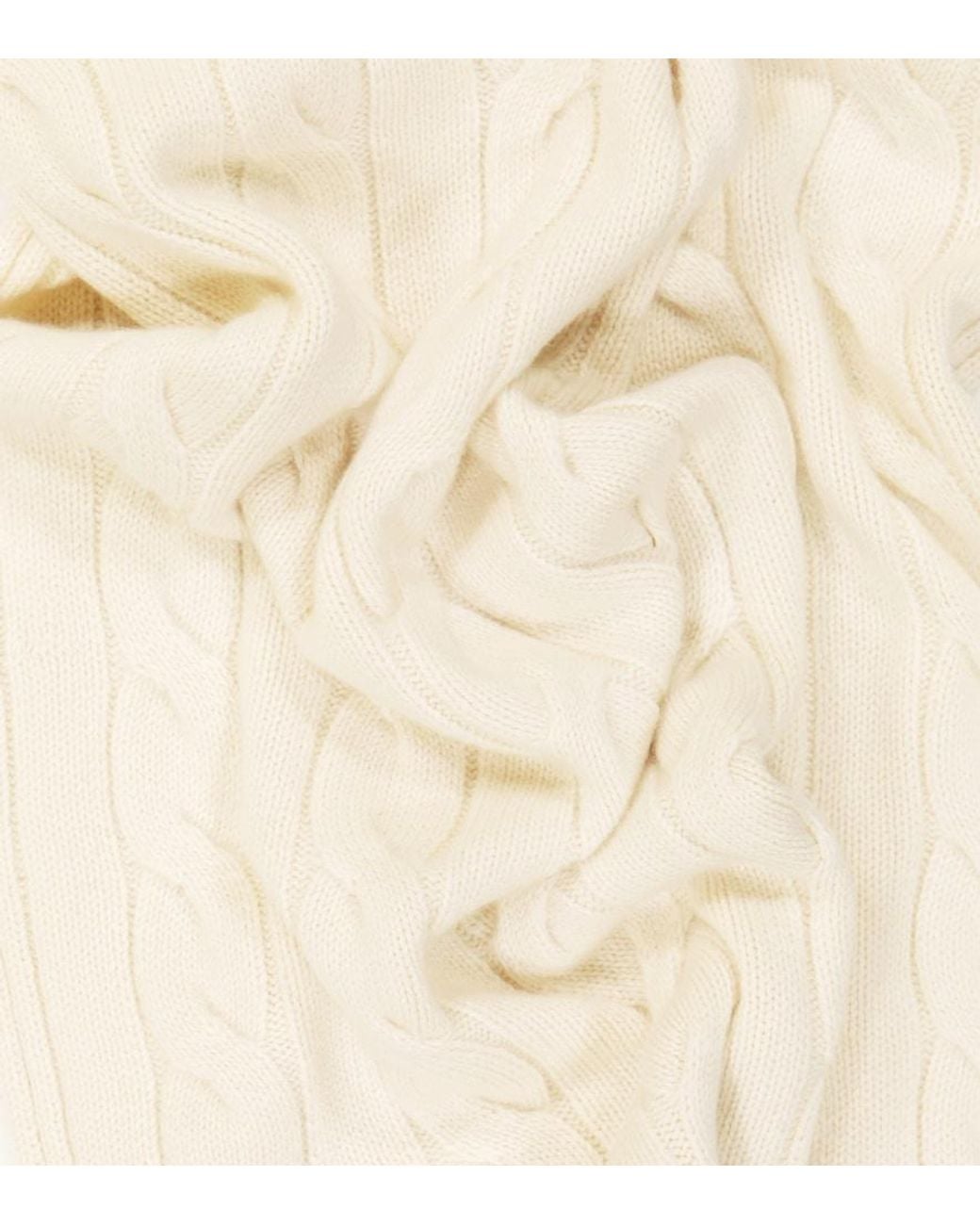 Loro Piana Natural Napier Cashmere Scarf