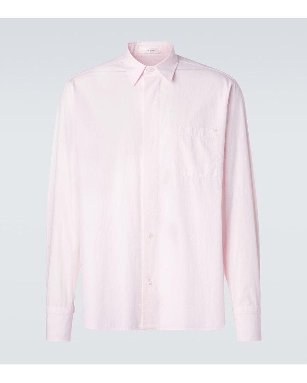 The Row Pink Marek Cotton Poplin Shirt for men