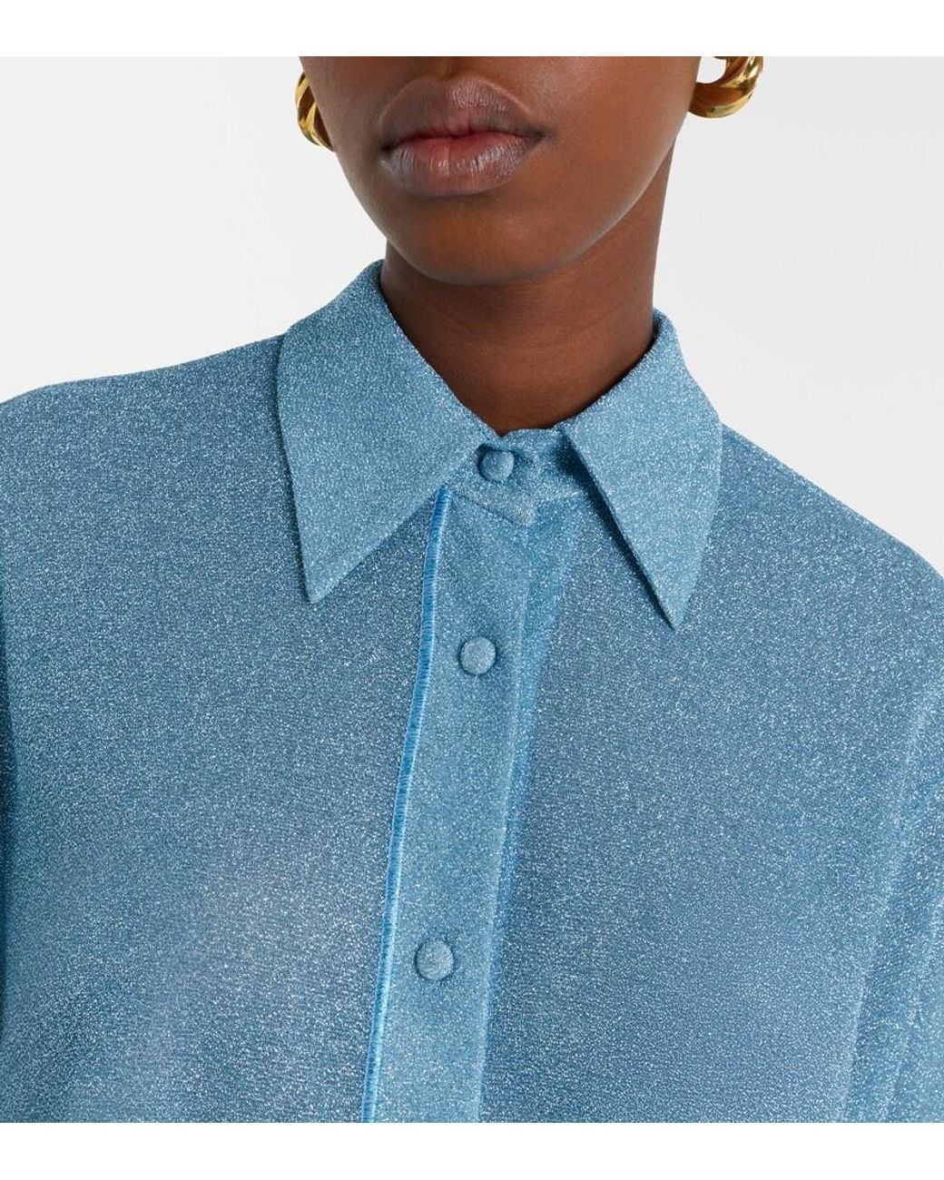 Oseree Blue Lumiere Shirt