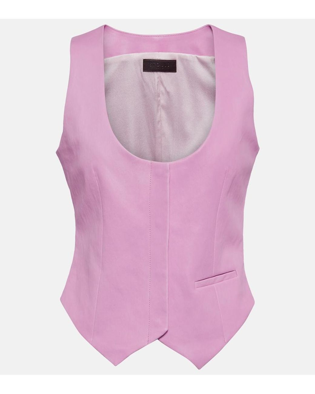 Stouls Pink Adrian Leather Vest