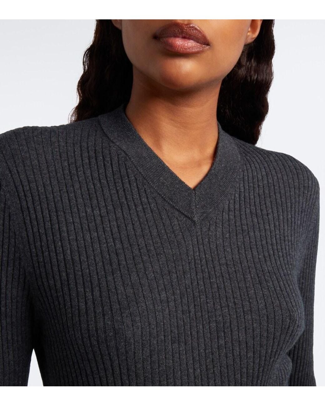Lisa Yang Blue Marguerite Cotton And Cashmere Sweater