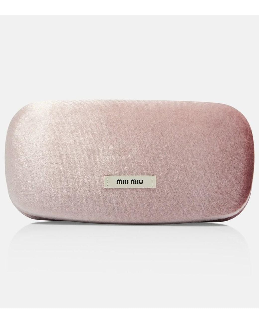 Miu Miu Green Miu Regard Rectangular Sunglasses