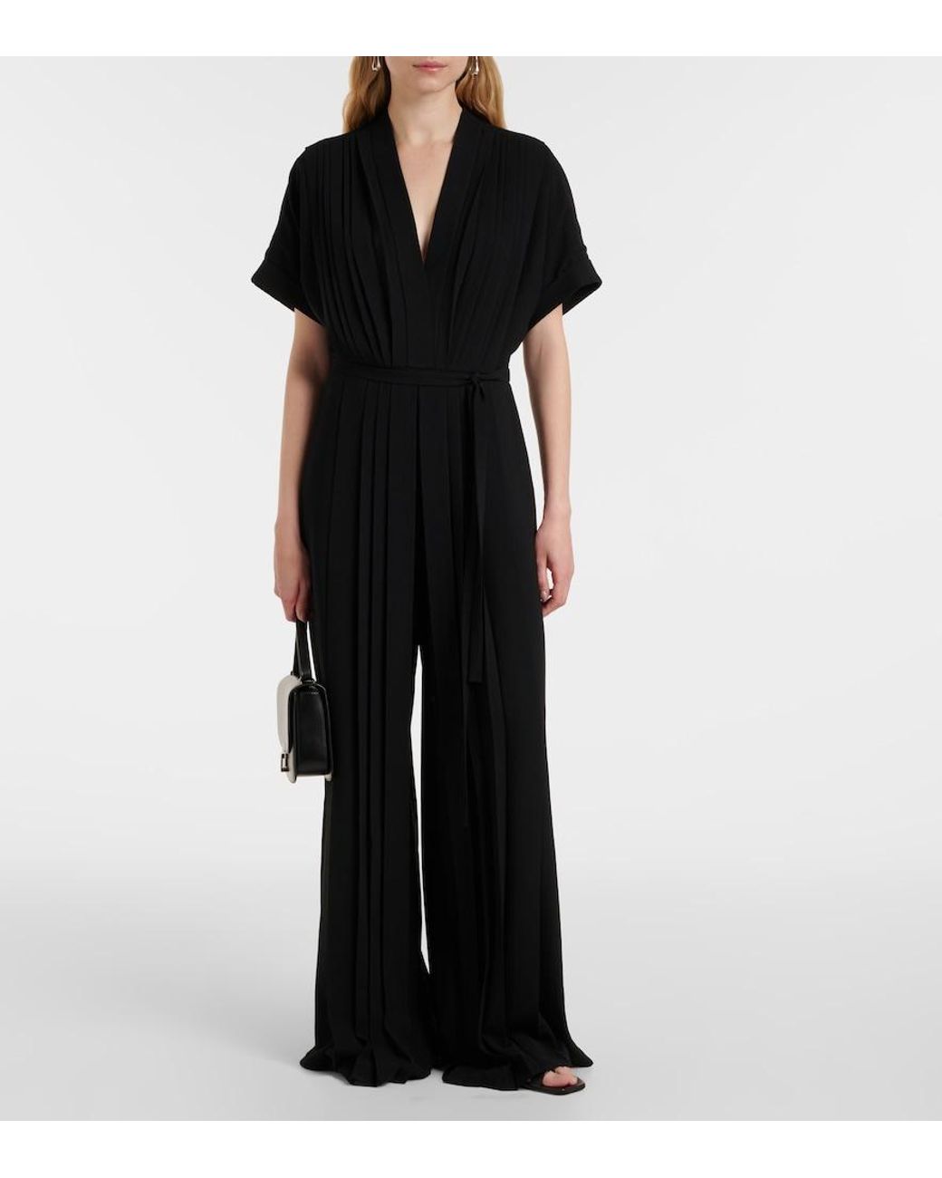 Joseph Black Sofia Plisse Jumpsuit