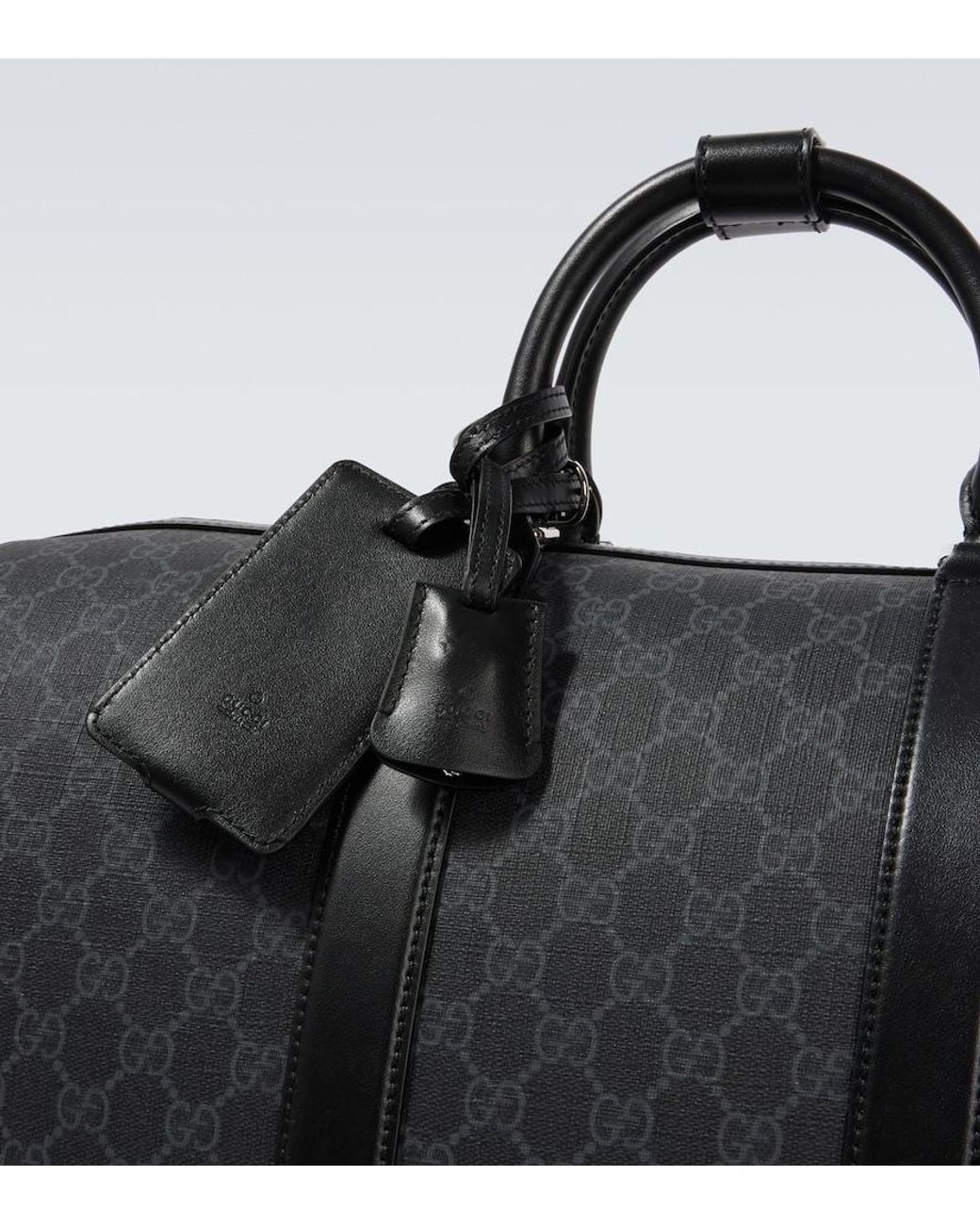 Gucci Black Gg Large Duffle Bag for men