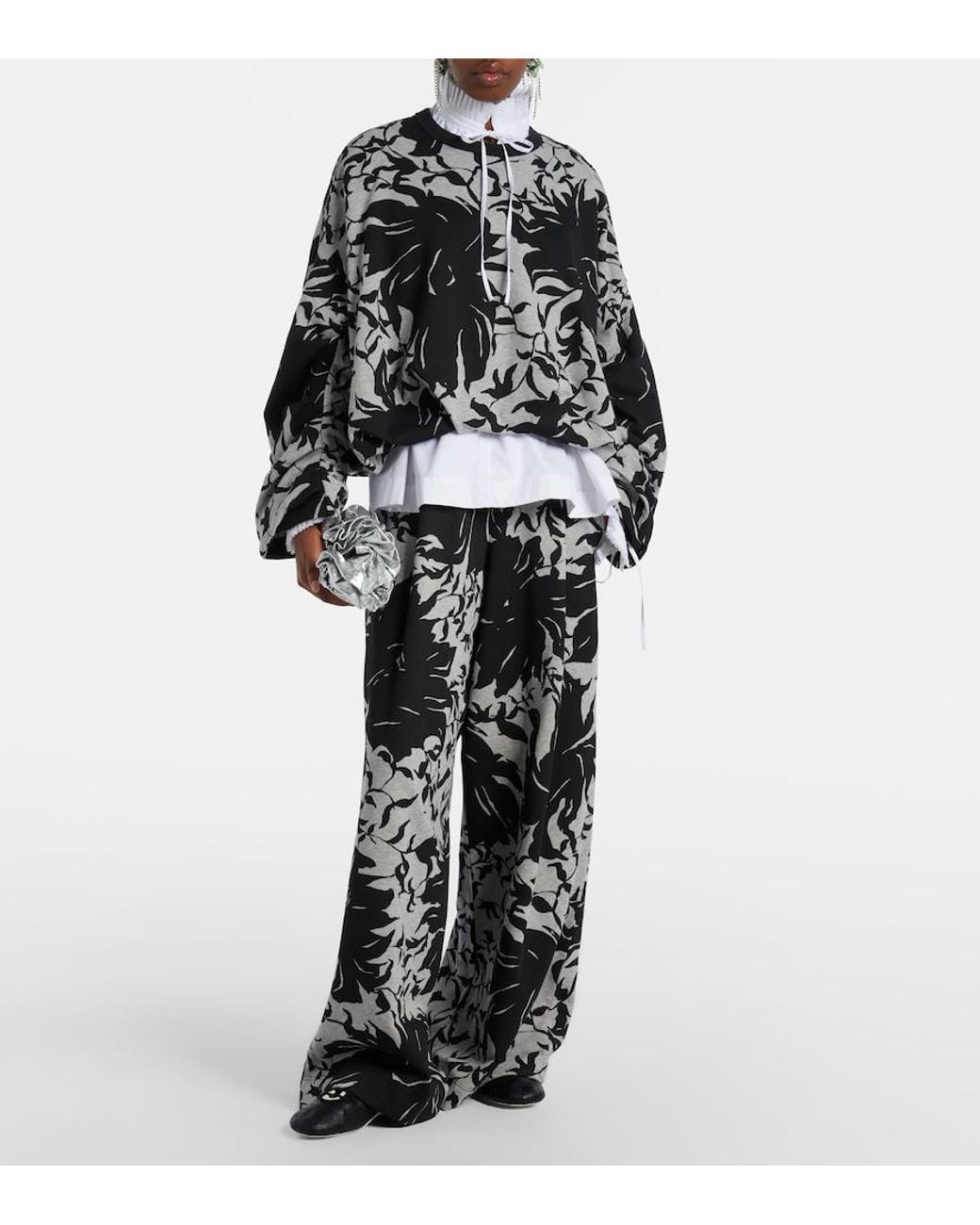 Dries Van Noten Black Leather Sneakers