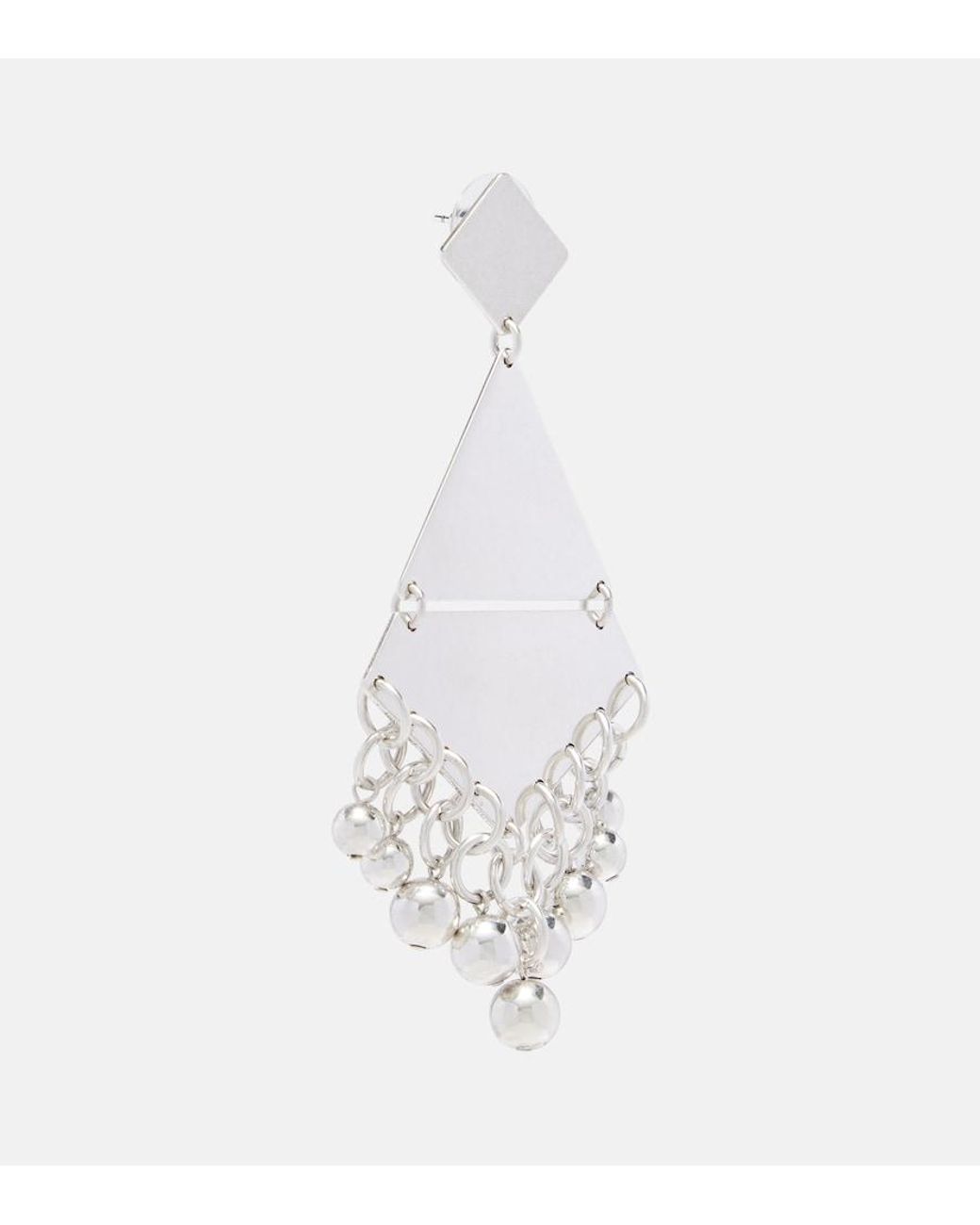 Isabel Marant White Mia Drop Earrings