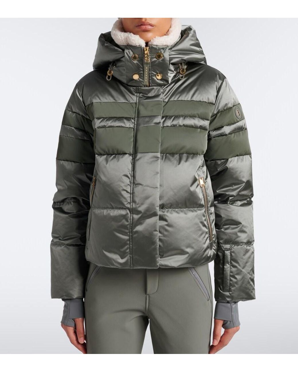 Bogner Gray Sillad Down Ski Jacket
