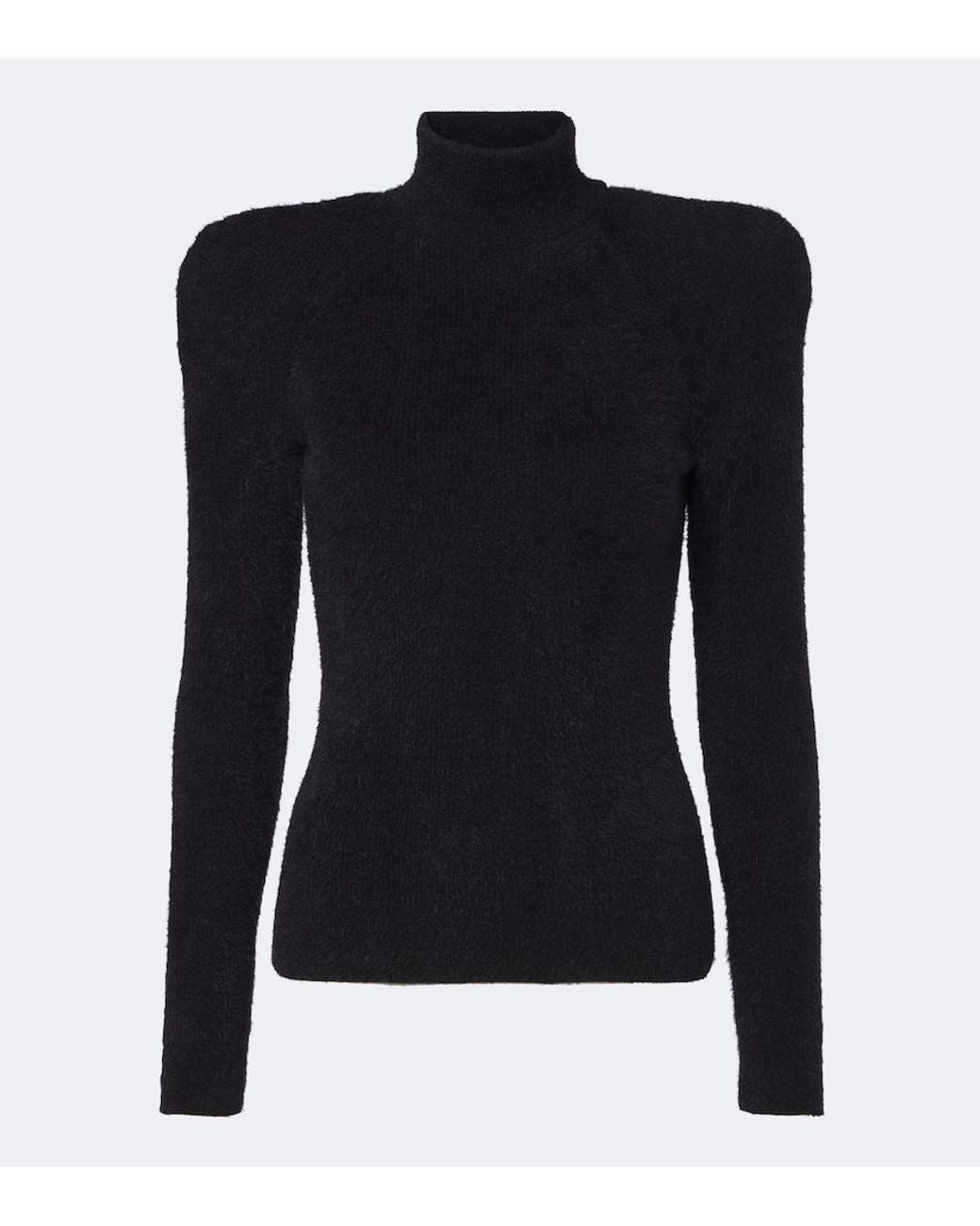 Balmain Black Knitted Turtleneck Sweater