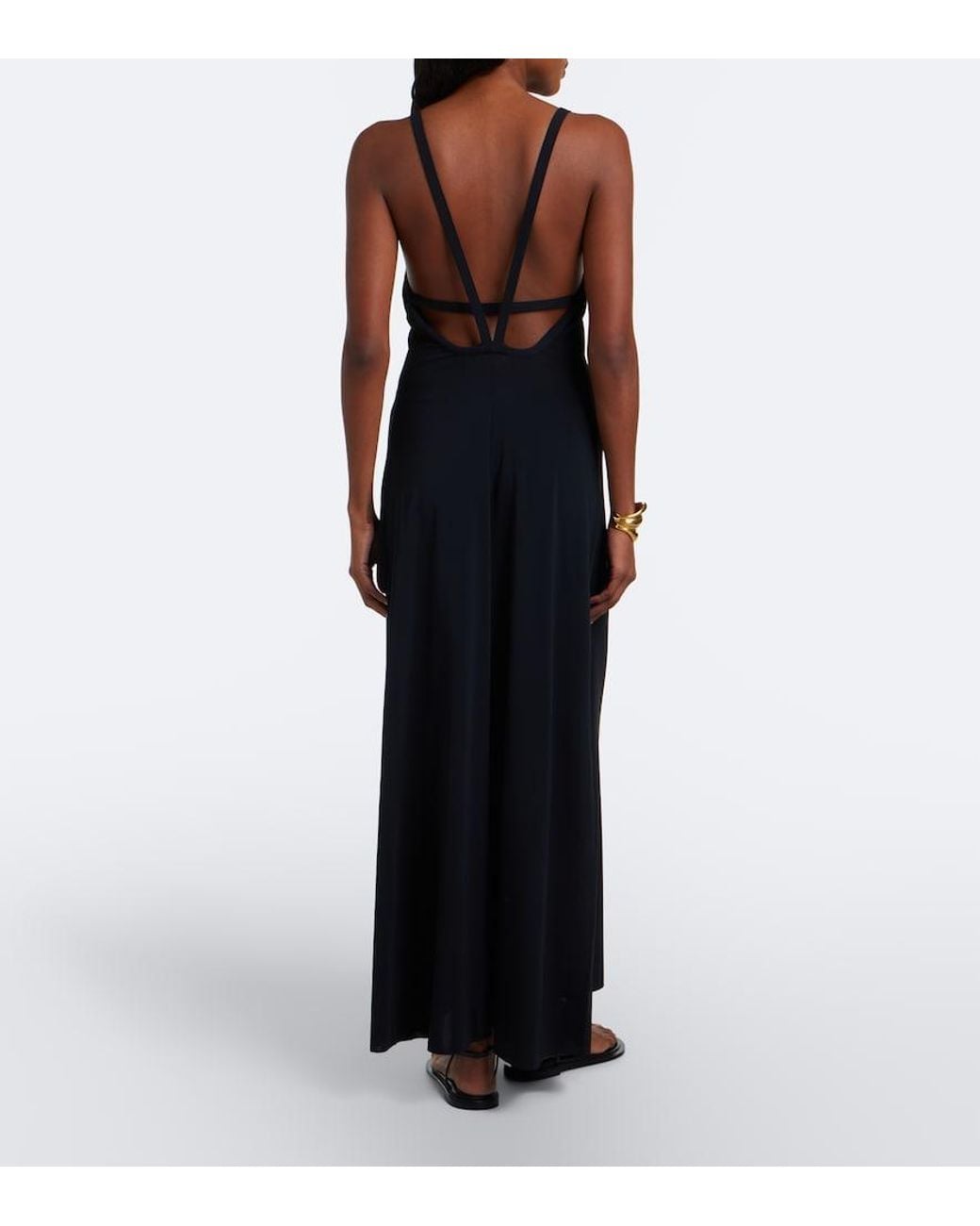 Eres Black Amber Jersey Maxi Dress