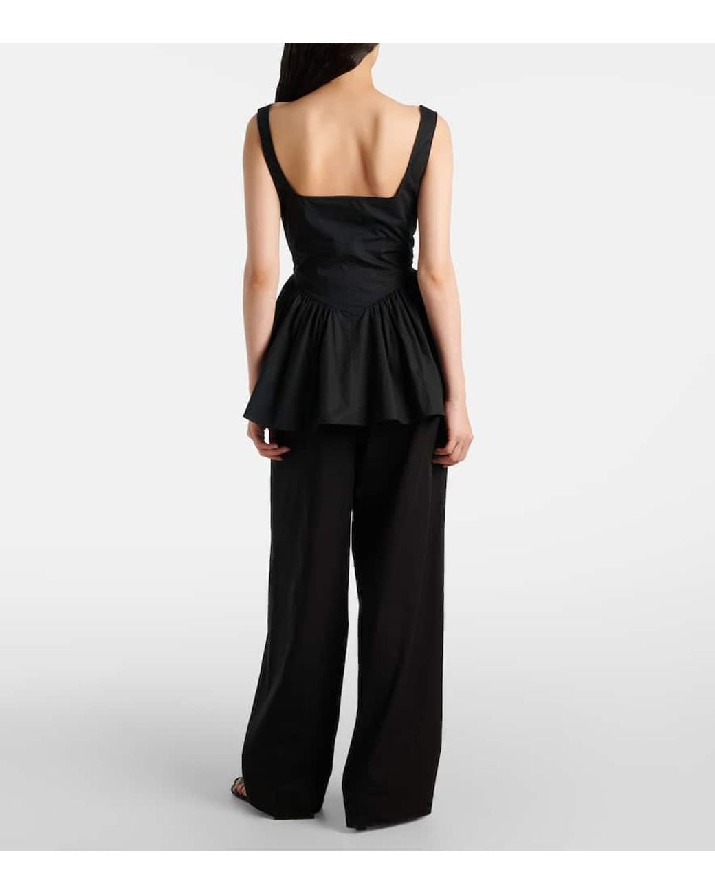 Proenza Schouler Black Label Top Bader Aus Popeline