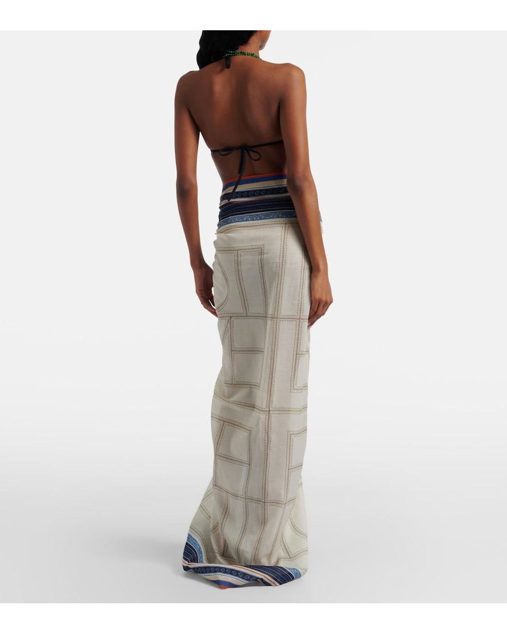 Totême Blue Collector Printed Beach Cover-Up