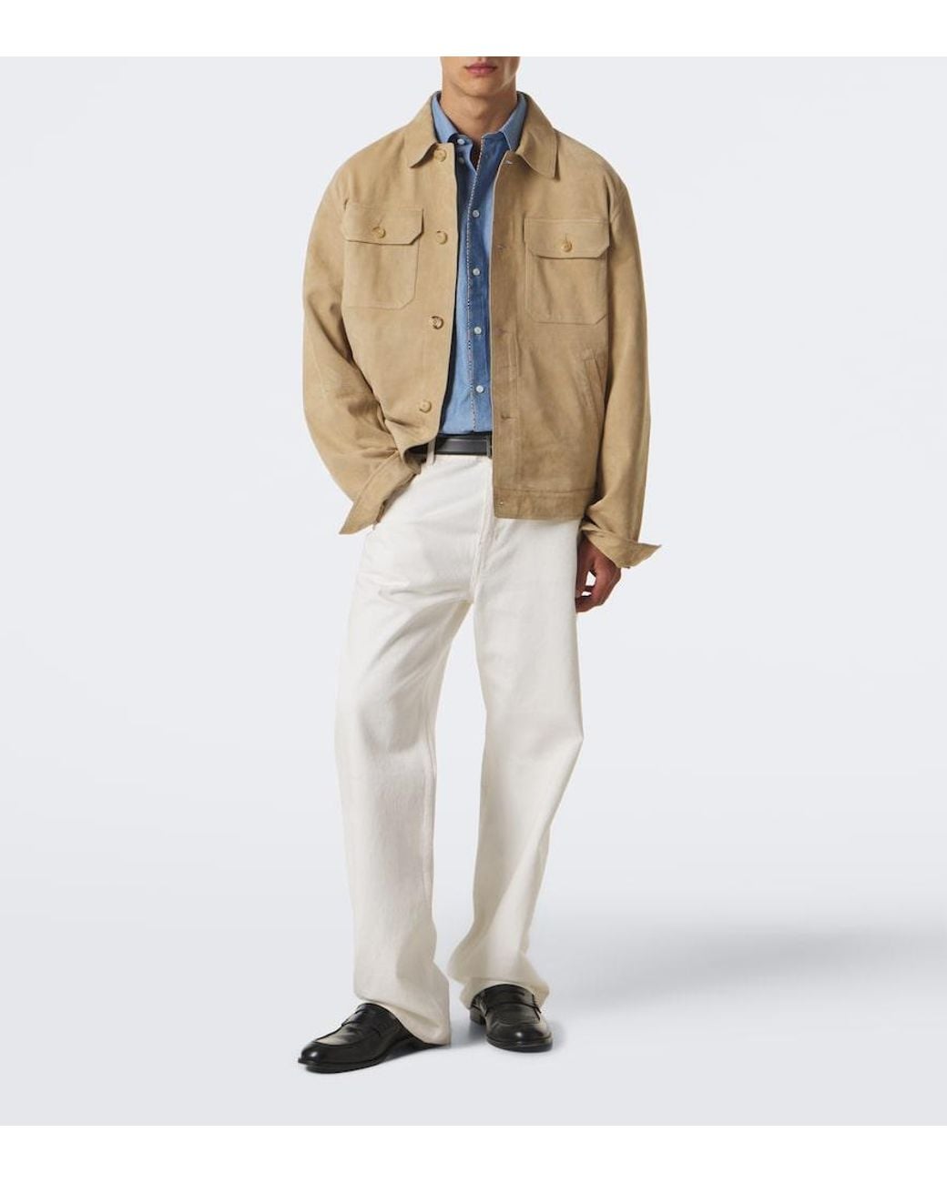 Burberry Blue Ekd Cotton Shirt for men