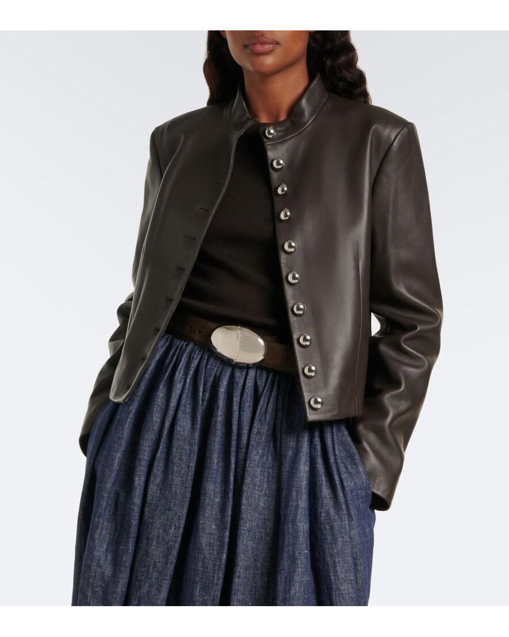 Altuzarra Black Dixon Leather Jacket