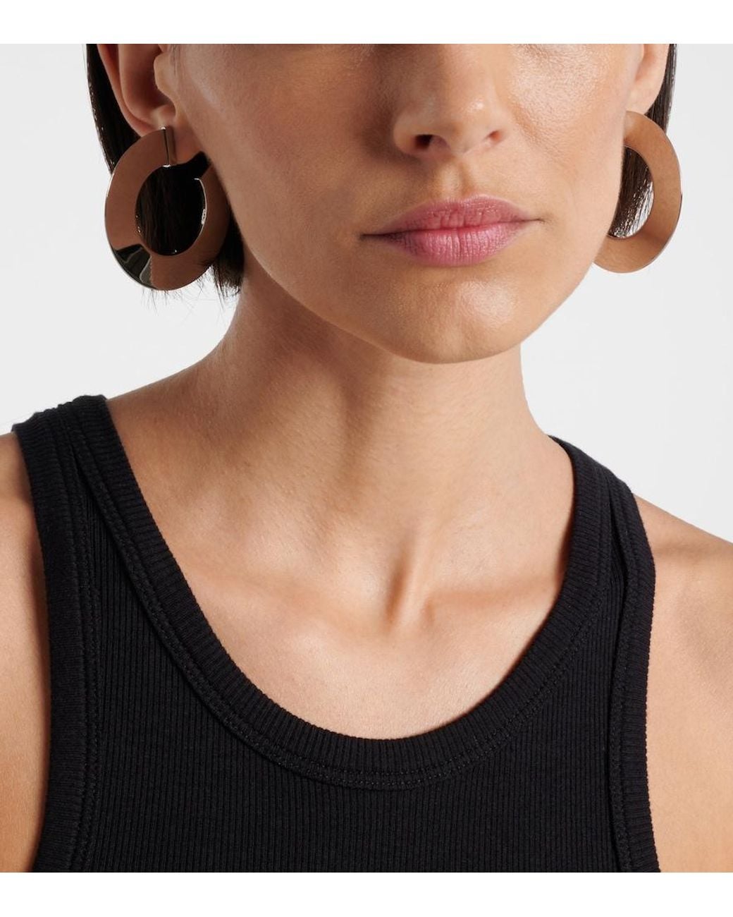 Pendientes De Aro Blade Alaïa de color Metallic